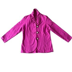 Neon Buddha Fuchsia Blazer Jacket sz L